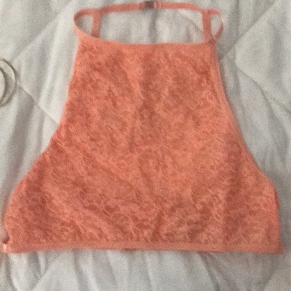 Coral Floral Lace Bralette